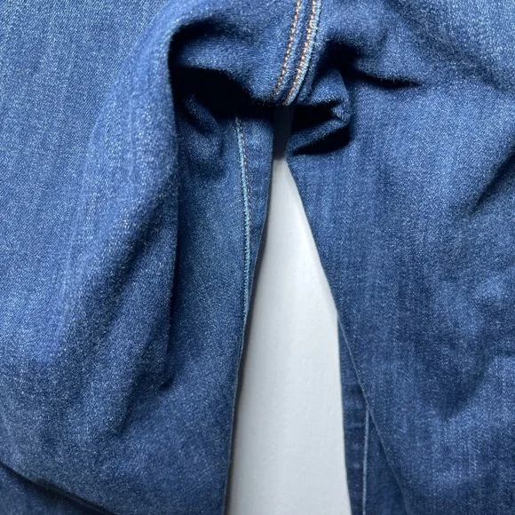 American Eagle Curvy Skinny Kick Next Level Stretch Women's Blue Bootcut Jeans - Picture 8 of 12